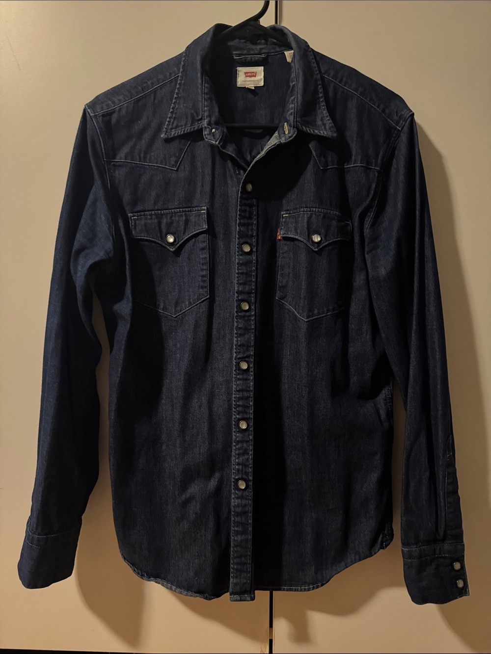 Levi's Dark Indigo Denim Western Shirt Jacket